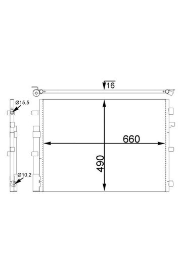 A/C-Kondensator RENAULT FLUENCE