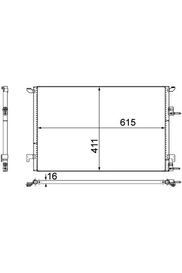 A/C-Kondensator SAAB 9-3 1.9 TID