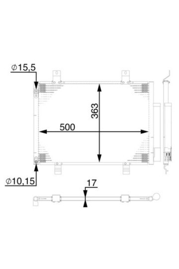 A/C-Kondensator SUZUKI SWIFT
