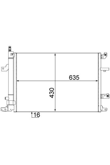 A/C-Kondensator VOLVO V70/S60/S80/XC70-90