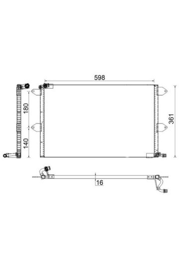 A/C-Kondensator VW POLO/ CADDY