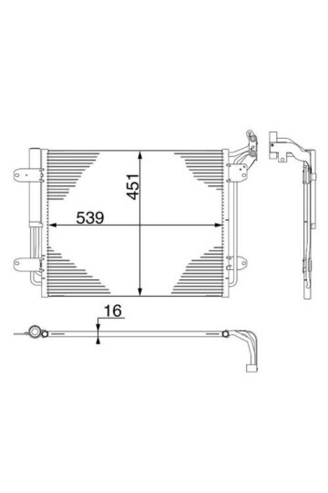A/C-Kondensator VW TIGUAN