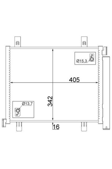 A/C-Kondensator VW UP/SEAT MII/SK CITIGO