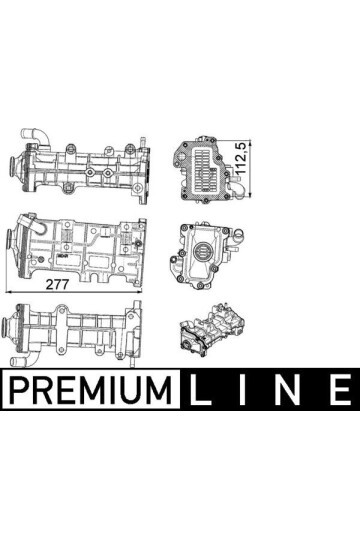Abgasrückführungs-Kühler AGR-Kühler IVECO DAILY