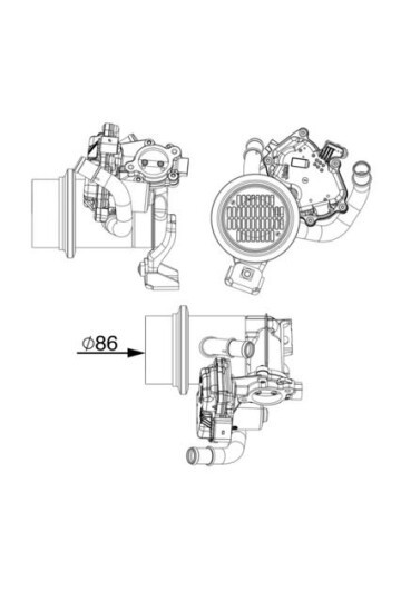 Abgasrückführungs-Kühler AGR-Kühler VW GOLF VI
