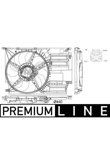 FAN DAVLUMBAZLI BMW B37 B42 B47 B48 F45 F46 F48 F39 MINI F55 F56 F57 F60 PREMIUM LINE 12 V 300 W