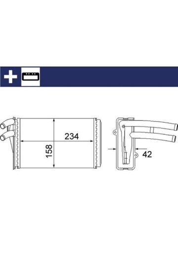 Innenraum-W rmetauscher AUDI 80 / 90