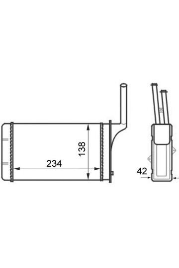 Innenraum-W rmetauscher CITROEN AX / PEUGEOT 106