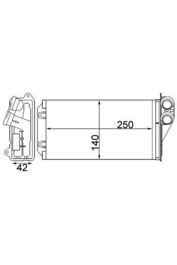 Innenraum-W rmetauscher CITROEN C2 / C3