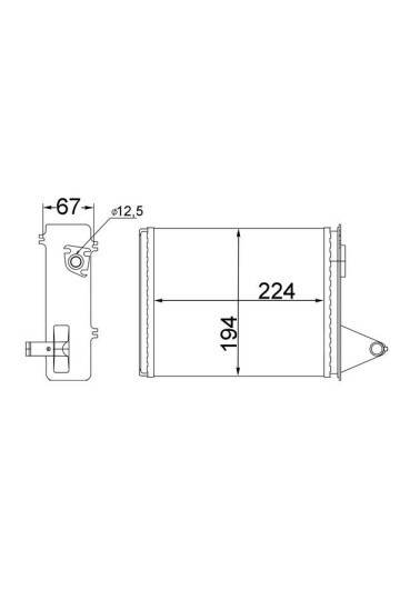 Innenraum-W rmetauscher FIAT PALIO / SIENA