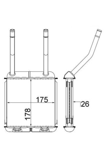 Innenraum-W rmetauscher OPEL ASTRA F