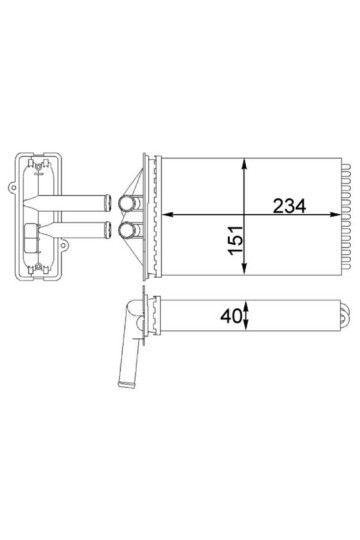 Innenraum-W rmetauscher PORSCHE BOXSTER / 911
