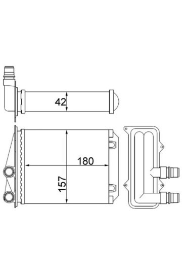 Innenraum-W rmetauscher RENAULT TRAFIC II