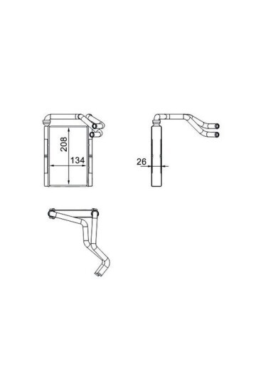 Innenraum-W rmetauscher TOYOTA YARIS
