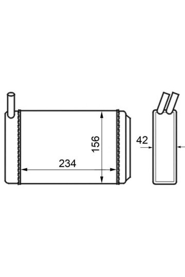 Innenraum-W rmetauscher VW GOLF / JETTA / PASSAT