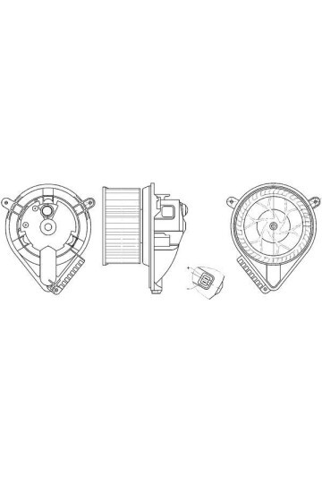 KALORIFER MOTORU MERCEDES VITO W638 97>03