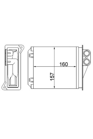 KALORIFER RADYATORU ARKA MERCEDES SPRINTER B906 06> . VW CRAFTER 30-35-50 06>