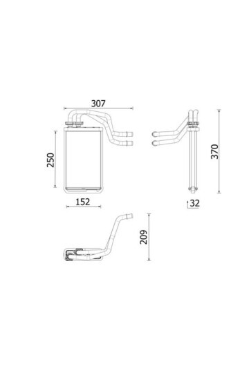 KALORIFER RADYATORU MERCEDES VITO W447 14>