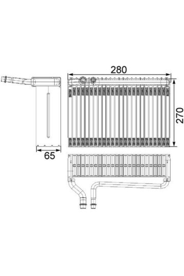 KLİMA EVAPARATÖR RADYATÖRÜ - BUHARLAŞTIRICI PEUGEOT P206 98>13 CITROEN XSARA 99>12