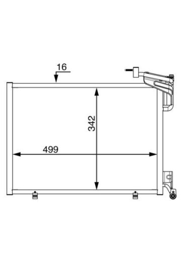 KLİMA RADYATÖRÜ-B-MAX / FIESTA VI / TRANSIT COURIER / TOURNEO COURIER 13> 1.0 ECOBOOST