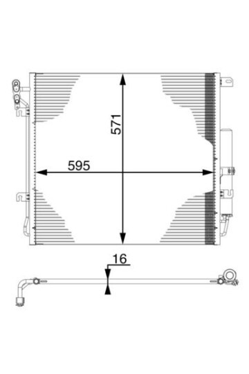 KLIMA RADYATORU DISCOVERY 3 L319 05>09 RANGE ROVER SPORT I L320 05>13
