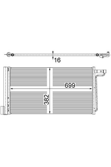 KLIMA RADYATORU FOCUS III 1.6 16V 11 > C MAX - GRAND C MAX 1.6 16V 10 > UZUNLUK: 680MM. GENİŞLİK: 368MM