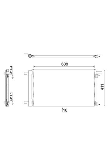 KLİMA RADYATÖRÜ KONDANSATÖRÜ PEUGEOT P308-CC 10>14 RZC 10>15 DS4 11>15 1.6 THP-GTi