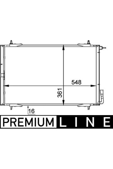 KLİMA RADYATÖRÜ KONDANSER PEUGEOT P206 98>09 1.1-1.4-1.6-2.0-1.4HDI-1.6HDI