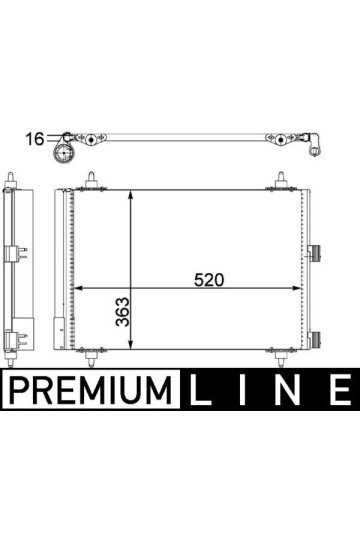KLİMA RADYATÖRÜ KONDENSER BERLINGO 06>XSARA 04>PARTNER 06>1.6 HDI