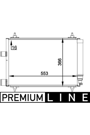 KLİMA RADYATÖRÜ KONDENSER PEUGEOT P307-P307 SW CITROEN C4-C5 2.0 HDI