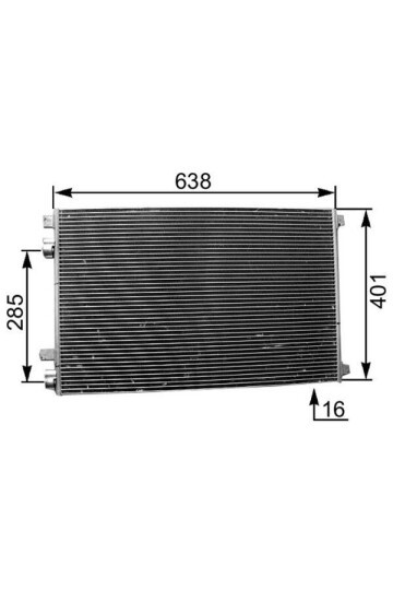 KLİMA RADYATÖRÜ KONDENSER RENAULT MEGANE II 03> SCENIC II 03> GRAND SCENIC II 03> 1.5dCi 1.6 1.9dCi 2.0