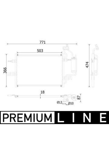 KLİMA RADYATÖRÜ KONDENSERİ OPEL MERİVA A 1.3 CDTI 1.6 TURBO Z16LET 1.7 CDTİ 03>