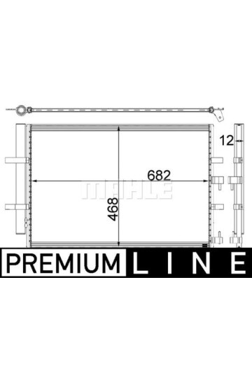 KLİMA RADYATORU KONDENSERİ TRANSİT CUSTOM V362 12> TRANSIT V363 14> 2.2 TDCİ 717x467 AL AL