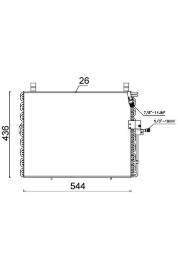 KLIMA RADYATORU MERCEDES W124 S124 A124 C124