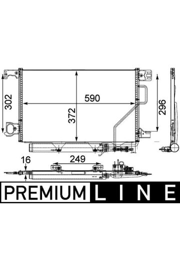 KLIMA RADYATORU MERCEDES W203 CL203 S203 C209 A209