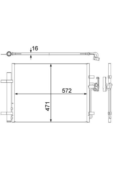 KLIMA RADYATORU MONDEO IV S MAX 07 >2.0 TDCI GALAXY 2.0TDCI 07>14 VOLVO S60 S80 II V60 V70 III XC70 II 2.5 / 3.2 224DT 204PT DISCOVERY SPORT L550 14> 
