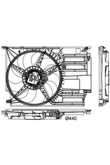 KOMPLE FAN 600W PREMIUM LINE BMW F45 F46 F48 F39 MINI F60 F56 F55