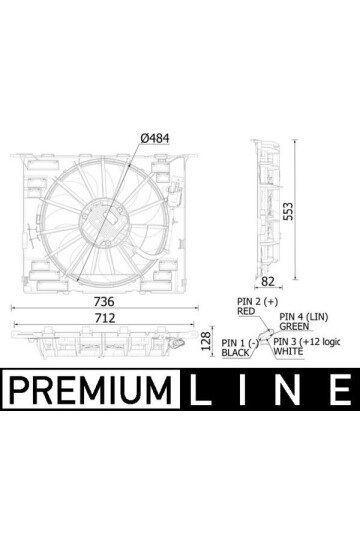 Kühlmittelkühler-/Kondensator-Lüfter BMW 5 G30.M5 / 7 G12