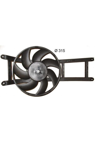 Kühlmittelkühler-/Kondensator-Lüfter FIAT PANDA 169