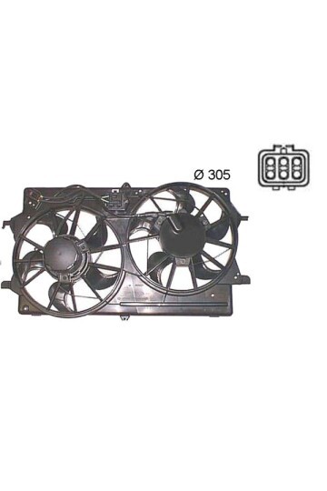 Kühlmittelkühler-/Kondensator-Lüfter FORD FOCUS DAW. DBW