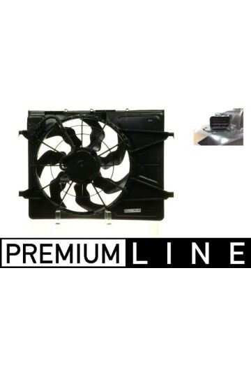 Kühlmittelkühler-/Kondensator-Lüfter KIA CEED