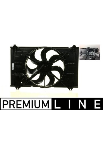 Kühlmittelkühler-/Kondensator-Lüfter KIA RIO