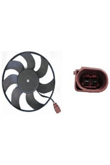 Kühlmittelkühler-/Kondensator-Lüfter VW GOLF V