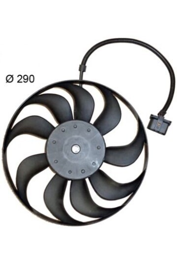 Kühlmittelkühler-/Kondensator-Lüfter VW POLO 6N2