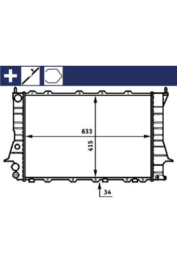 Kühlmittelkühler AUDI 100 / A6