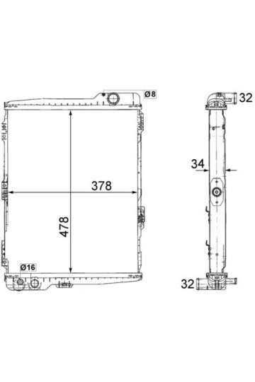 Kühlmittelkühler AUDI 80/ 90/ COUPE