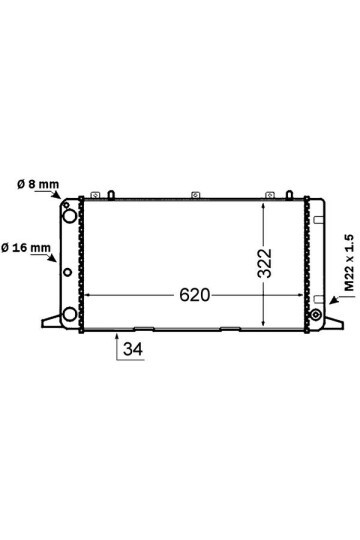 Kühlmittelkühler AUDI 80 IV 91-