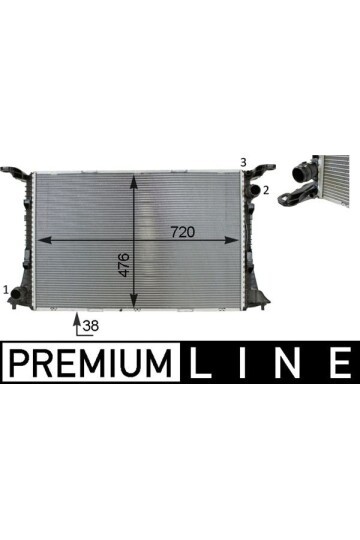 Kühlmittelkühler AUDI A6 RS