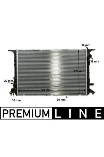 Kühlmittelkühler AUDI A8