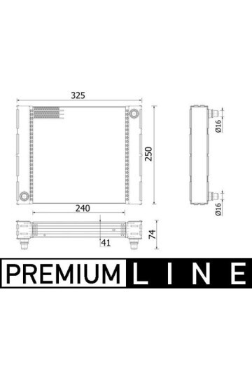 Kühlmittelkühler BMW 5/6 F06.F10.F12.F13